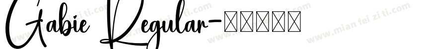 Gabie Regular字体转换
